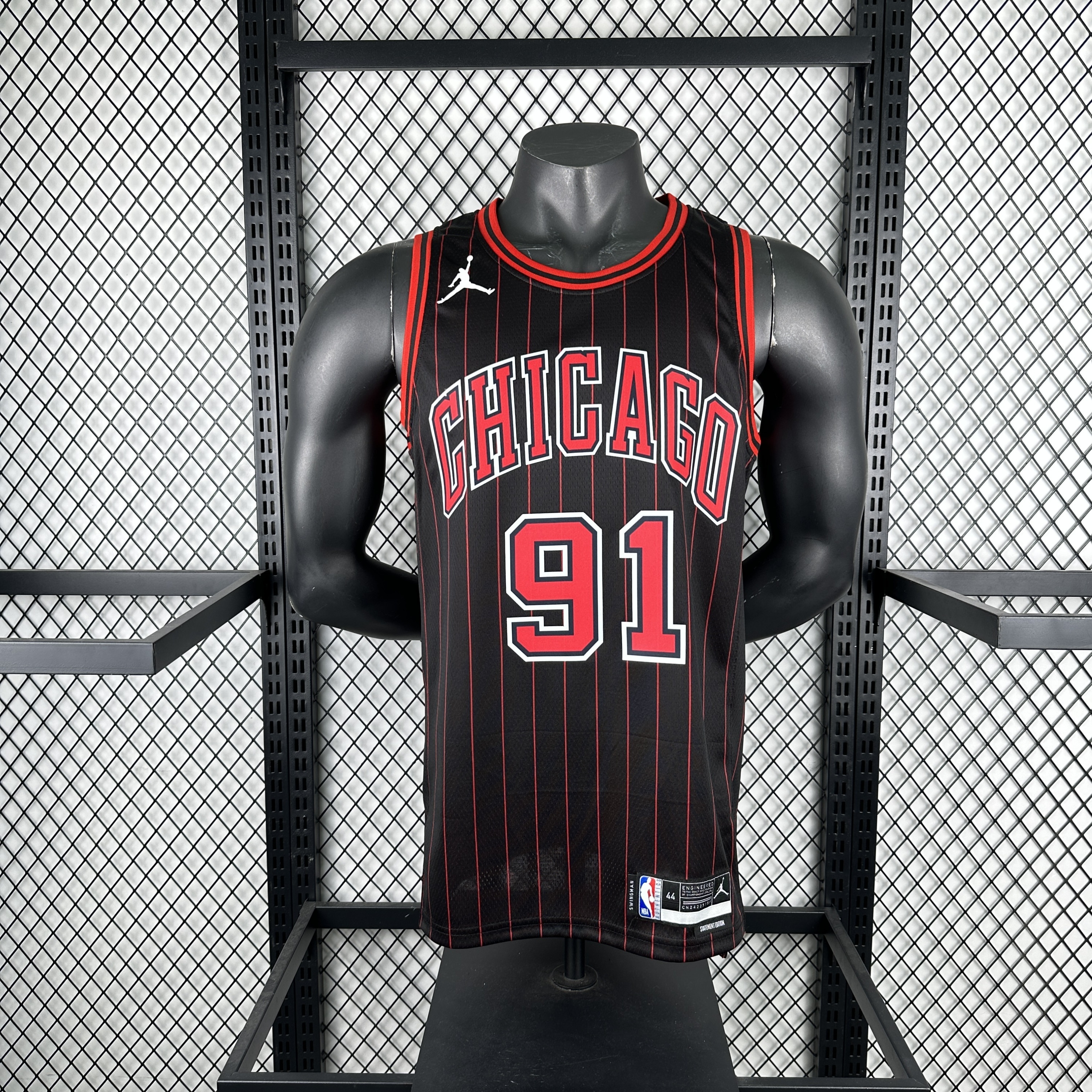 Men Chicago Bulls 91 Rodman black 2025 NBA jersey